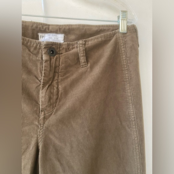 free people corduroy super bell bottoms thin wake brow sz. 30 - Picture 2 of 13